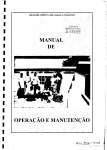 MANUAL DE OPERAÇÃO E MANUTENÇÃO