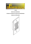 f-l2000 série de aço inoxidável sistema de controle de acesso por