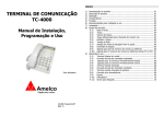 TERMINAL DE COMUNICAÇÃO TC-4000 Manual de Instalação