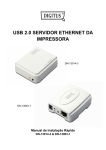 USB 2.0 SERVIDOR ETHERNET DA IMPRESSORA