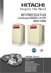 SET-FREE ECO FLEX - Hitachi Ar Condicionado