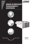 manual de instalação, funcionamento e manutenção