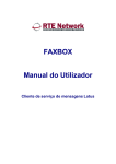 FAXBOX Manual do Utilizador