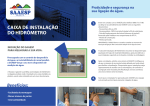 Manual de instalação da caixa do Hidrômetro