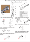 Prendedor de Porta Magnético (Rodapé) - Instruções.
