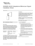 5530MD-24AW Adaptatone Millennium Signal Installation Sheet