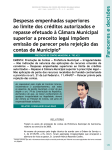 Despesas empenhadas superiores ao limite dos