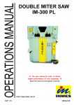 DOUBLE MITER SAW IM-300 PL