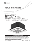 Manual de Instalação Sistema TVR™ DC Inverter - R-410A