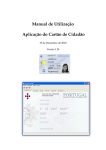 Manual de Utilização Aplicação do Cartão de Cidadão