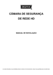 câmara de segurança de rede hd manual de instalação