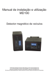 Manual de instalação e utilização MD100
