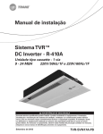 Manual de instalação Sistema TVR™ DC Inverter - R-410A