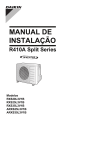 MANUAL DE INSTALAÇÃO R410A Split Series