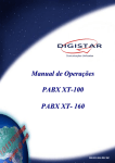 Manual de Opera&ccedil;&otilde;es PABX XT-100 PABX XT