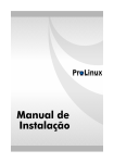 Manual de instalação Prolinux