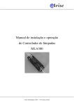MLA300 Manual de instalação e operação