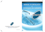 Manual de Instala&ccedil;&atilde;o e Certificado de Garantia