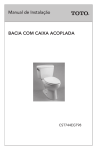 Manual de Instala&ccedil;&atilde;o BACIA COM CAIXA ACOPLADA