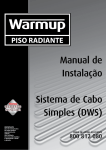 Manual de Instalação Sistema de Cabo Simples (DWS)