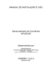 Manual de instalação do programa - PDF