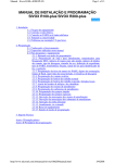 MANUAL DE INSTALA&Ccedil;&Atilde;O E PROGRAMA&Ccedil;&Atilde;O SIVOX R100