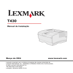 www.lexmark.com Manual de Instalação Março de 2004