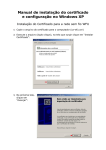 Manual de instalação do certificado e configuração no