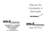 Manual De Instalação e Operação - Control-Liq