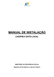 MANUAL DE INSTALAÇÃO - Ministério da Previdência Social