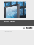 Monitor Wall 4.0 manual - Bosch Security Systems