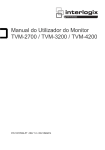 Manual do Utilizador do Monitor TVM-2700 / TVM-3200 / TVM-4200