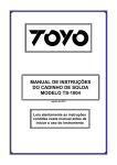 manual de instruções do cadinho de solda modelo ts-1004