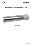 Bartscher Sushi Bar 5x 1/2 GN 110.135G