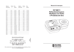 Manual de Utilização - Hanna Instruments Portugal