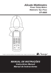 Alicate Wattímetro MANUAL DE INSTRUÇÕES
