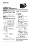 Indicador N1040i - NOVUS Produtos Eletrônicos