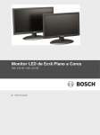 Monitor LED de Ecrã Plano a Cores