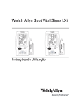 Instruções de Utilização, Welch Allyn Spot Vital Signs LXi