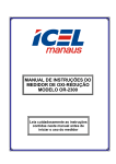 manual de instru&ccedil;&otilde;es do medidor de oxi-redu&ccedil;&atilde;o
