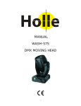 MANUAL WASH-575 DMX MOVING HEAD