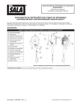 suplemento de instruções dos cabos de segurança autorretráteis