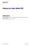 Câmara de vídeo digital HD HDR-AS15