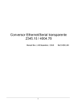 Conversor Ethernet/Serial transparente 2345.10