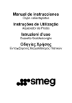 Instruções de Utilização - Smeg