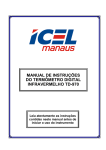 Manual de instruções do termômetro infravermelho