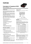 MANUAL - CONTROLADOR DE TEMPERATURA N1020