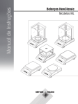 Manual de Instruções, Balanças NewClassic, Modelos ML