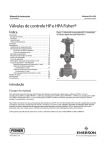 Válvulas de controle HP e HPA Fisherr