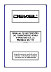 manual de instruções do termômetro para ferro de solda modelo dk